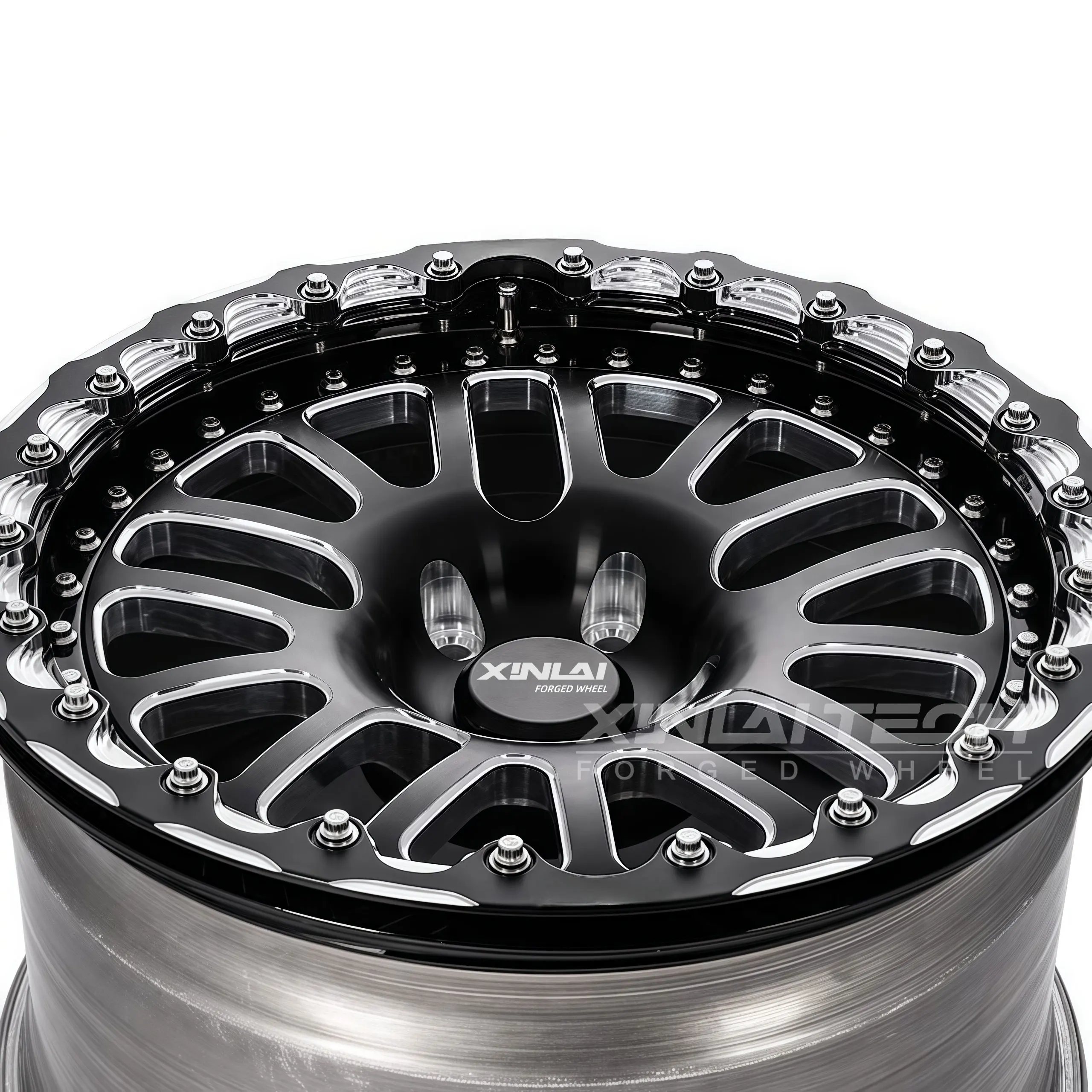 XINLAI Custom Forged Beadlock Wheels 17x9 18x9 20x10 22x12 6x139.7 5x127 5x130 8x170 for Offroad Pickup Jeep SUV 4WD - Image 2