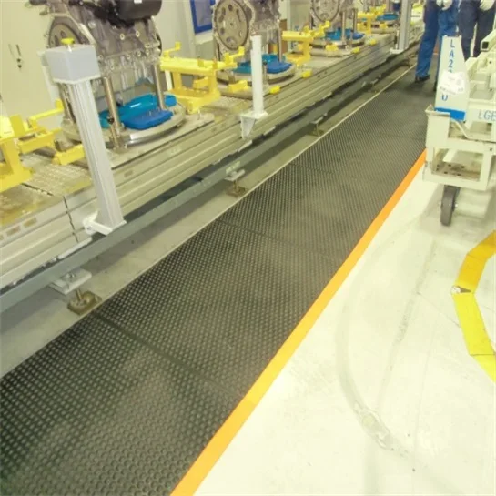 Heavy Duty Anti Fatigue Floor Mats Rubber Industrial Antistatic Interlock Non-Slip Conductive Rubber Mat details