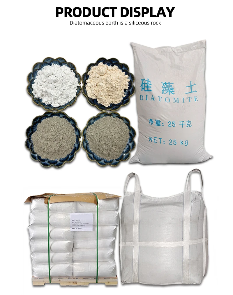 Manufacturer Supply High Quality 325 Mesh Diatomaceous Earth White Powder For Filter Of Water/Oil/Beer factory