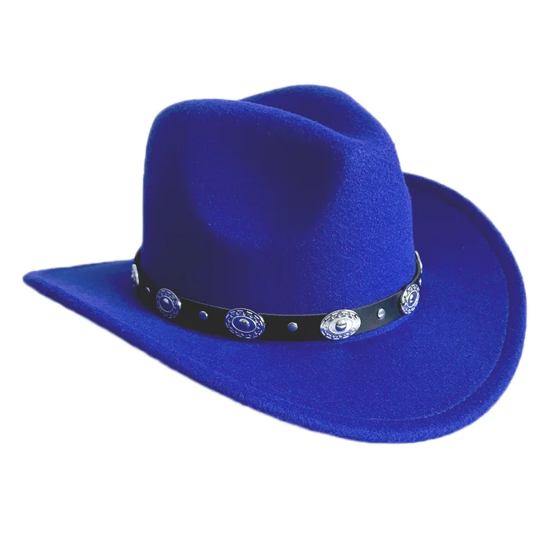 Unisex Cowboy hoed Hoed Jazz Hoed Man Winter women Felt Cowboy Fedora hat