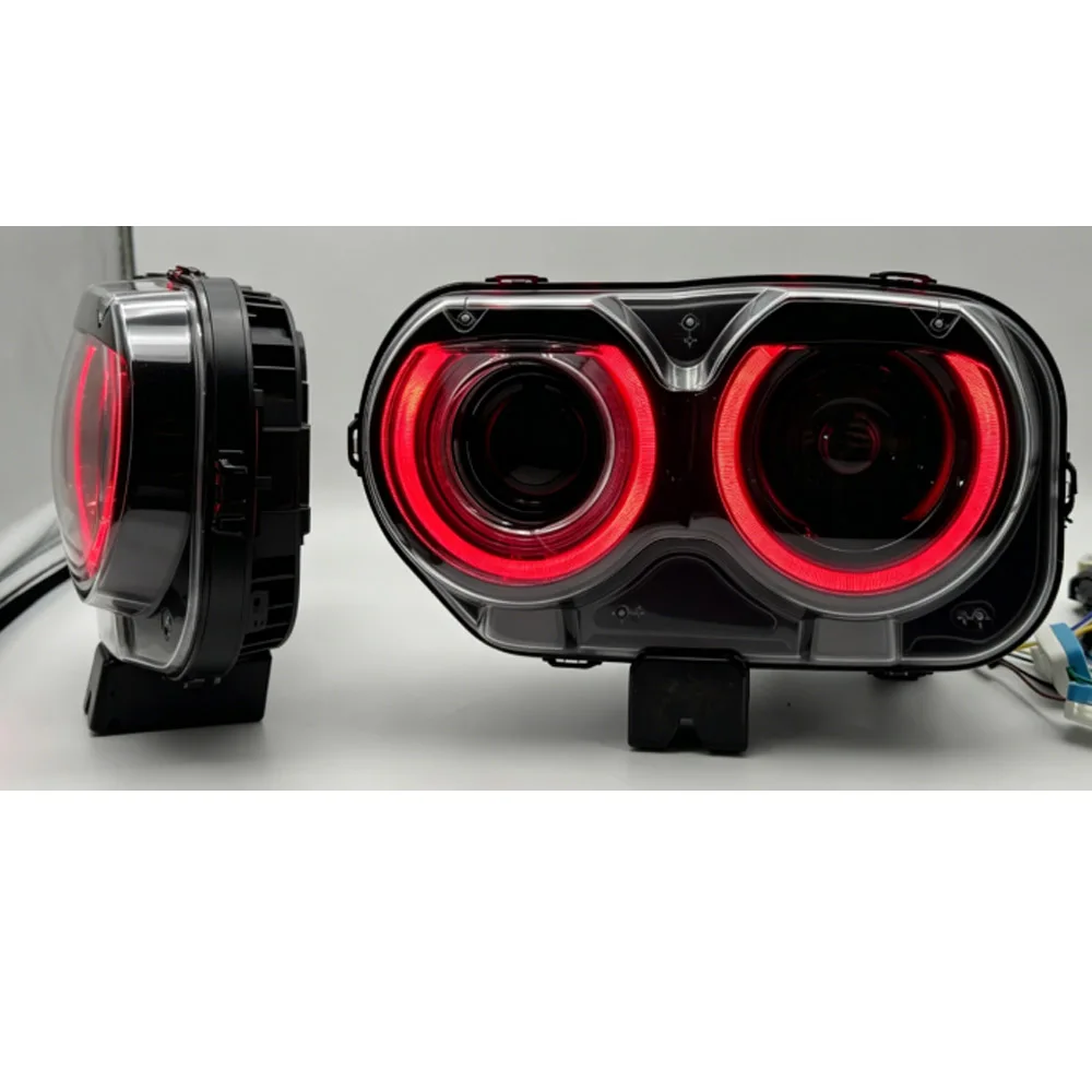 Farol Modificado com Montagem de Lâmpada LED Modificada para Dodge Challenger 2015 a 2023 SXT RT SRT