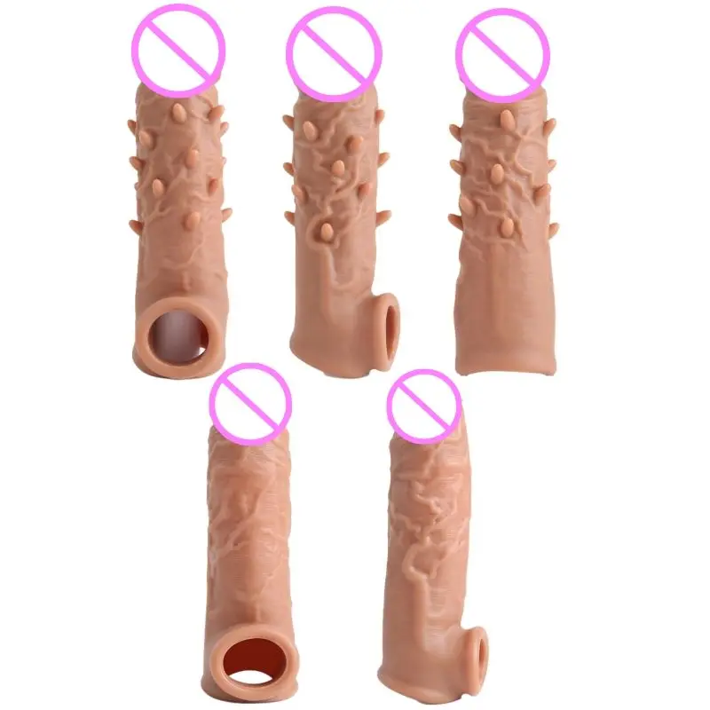 Wiederverwendbare Silikon Penis-Manschette mit Cockring und Verzgerung