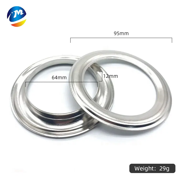 9 см металлические круглые люверсы из нержавеющей стали 90 мм серебряные