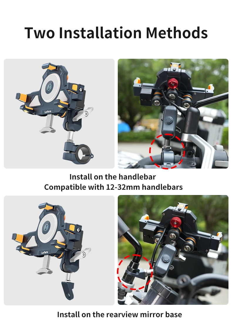 wireless-charger-motorcycle-cell-phone-mount-vibration-damper-aluminum