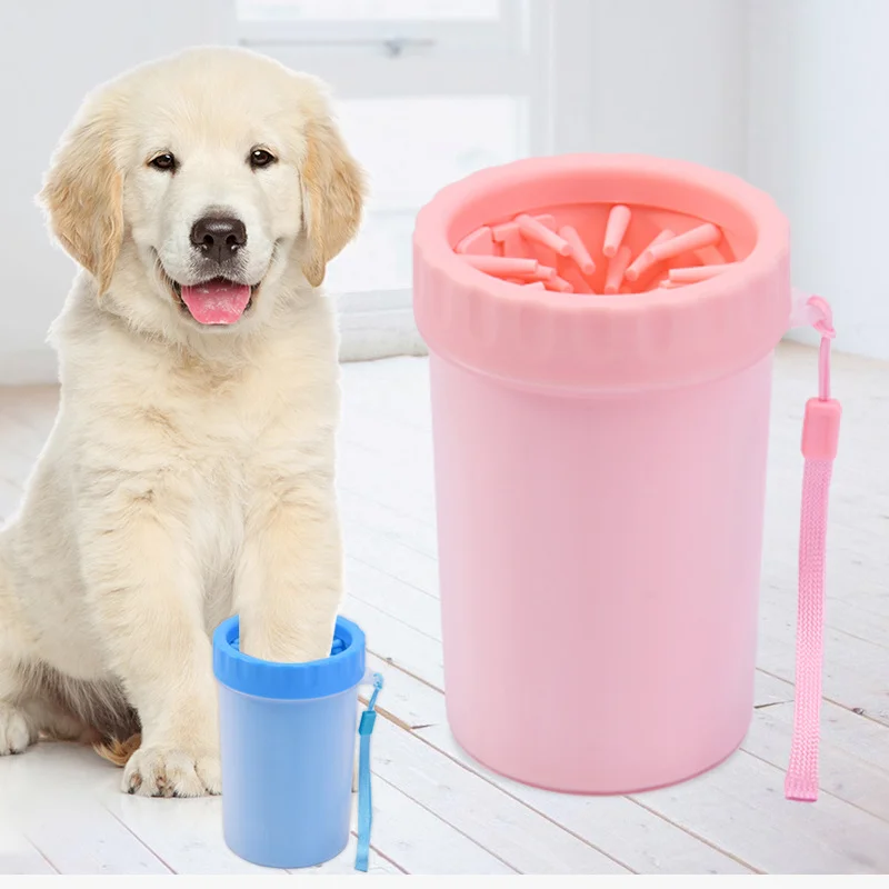 Wholesale Portable Silicone Pet Foot Washing Cup Dog Cat Muddy Paw Cleaner Pet Feet Wash Cup