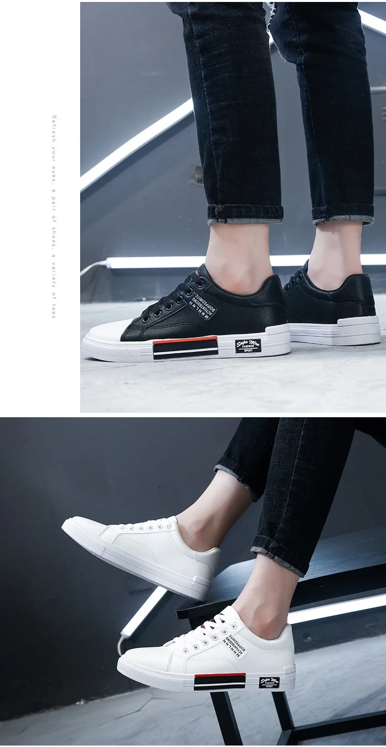 Printemps 2025 nouvelles baskets montantes en cuir pour hommes
