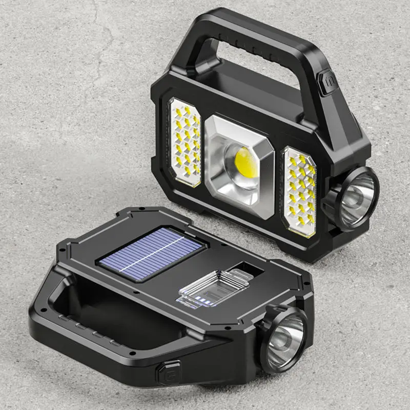 Multifunctional Portable Handheld USB Output Emergency Spotlight LED Rechargeable Searchlight for Fishing Hiking