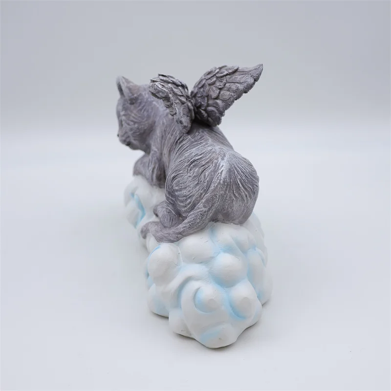 product good quality wholesale custom animal figurines outdoor angel dog statues home decoration resin statue office decor statues-6