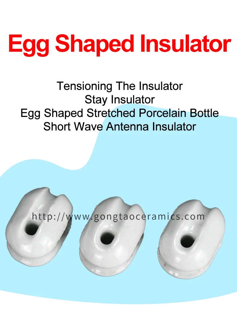 Antenna Insulator Ceramic Egg Insulator Glazed Ceramic Type Egg Dipole ...