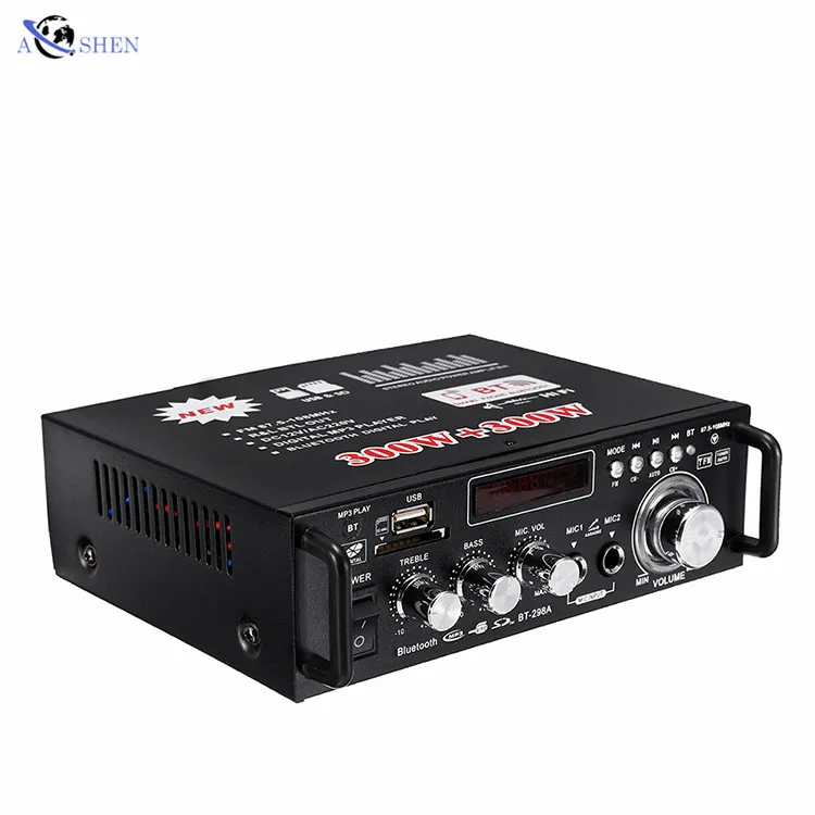 Portable Mini 400w Amplifier Bluetooth Power Mixer Mixing Console 4 Channel  Karaoke Music Live Mixer 2 Channel Amp - Home Theater Amplifiers -  AliExpress