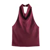 Burgundy top