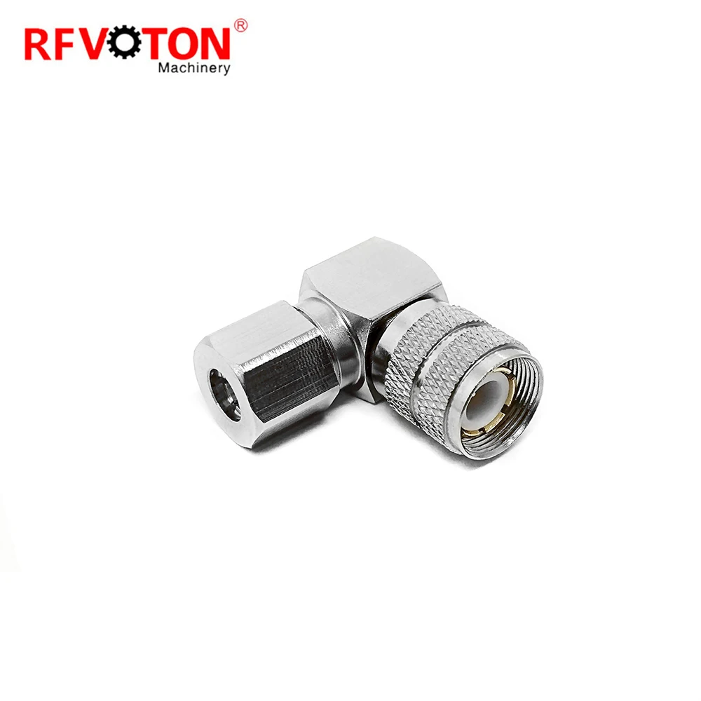 RF connector 1.6-5.6 L9 type male pin RA right angle 90 degree clamp for ST212 BT3002 coaxial cable plug supplier