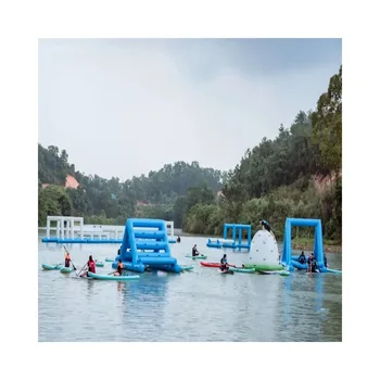 Customized Water Game Floating Inflatable Commercial Inflatable Water Park With Water Slide For Kid And Adult