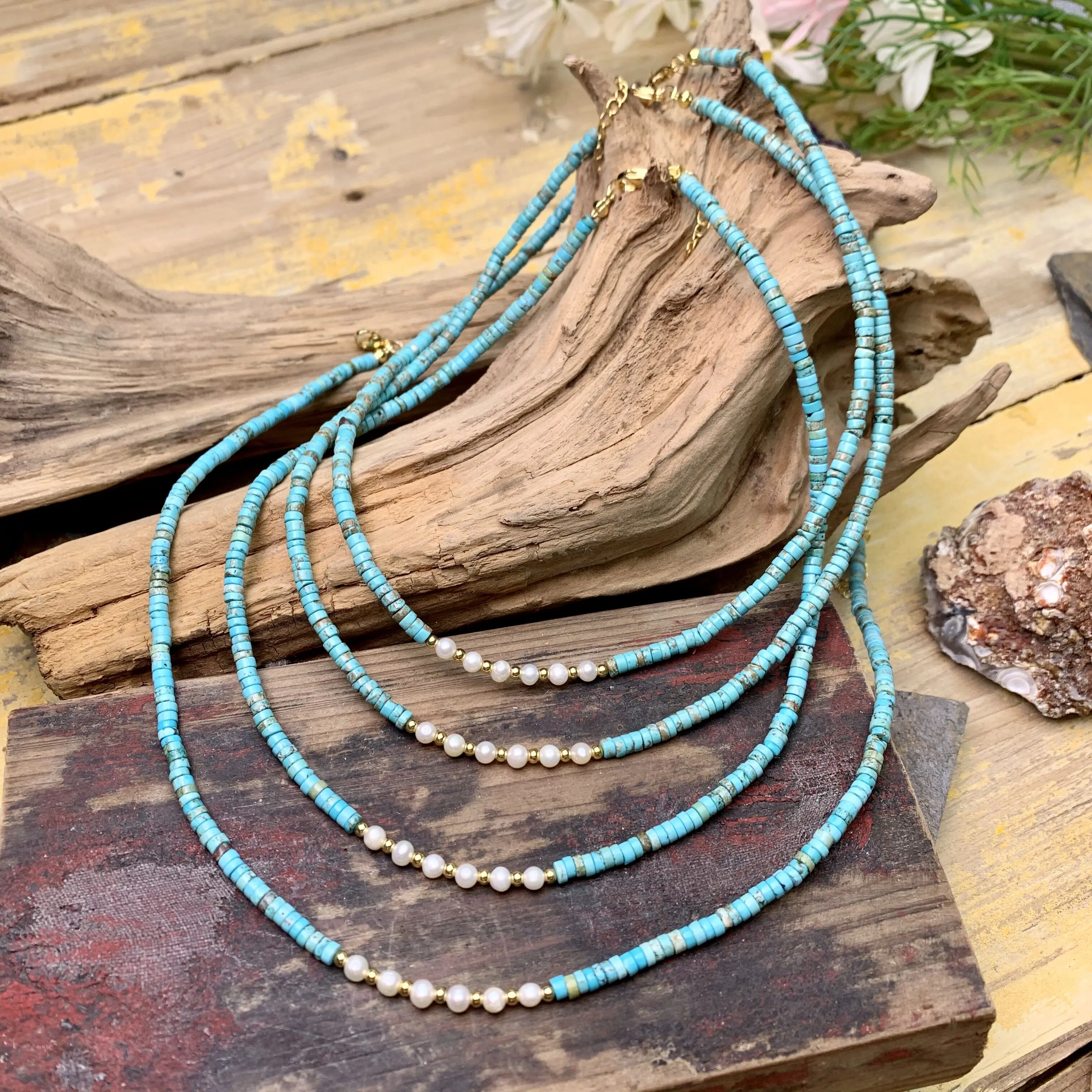 LS-B2977 Ins Hot Natural Gemstone Shoushan Stone Beads Necklace 