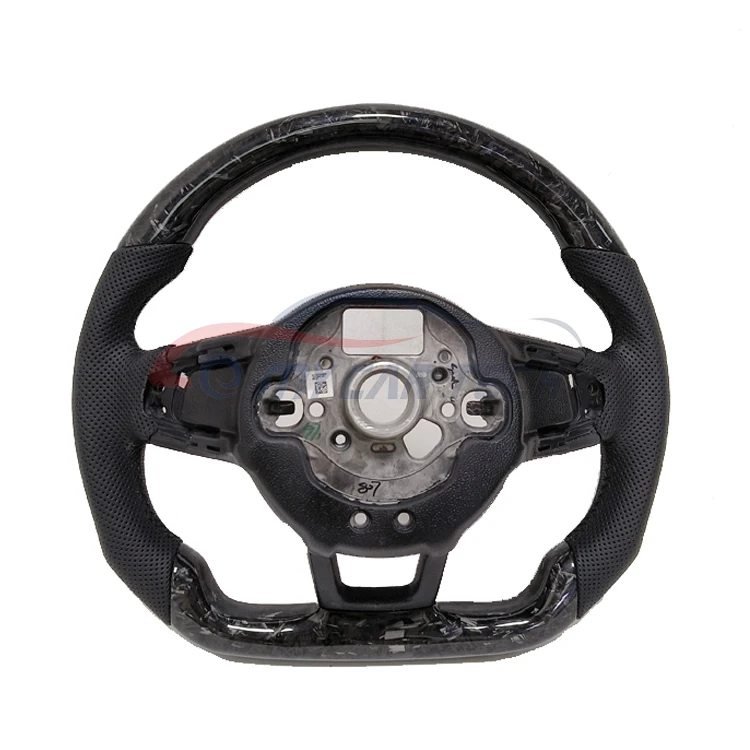 Normal Carbon Fiber and Leather Steering Wheel for VW GOLF 7 MK7 ...