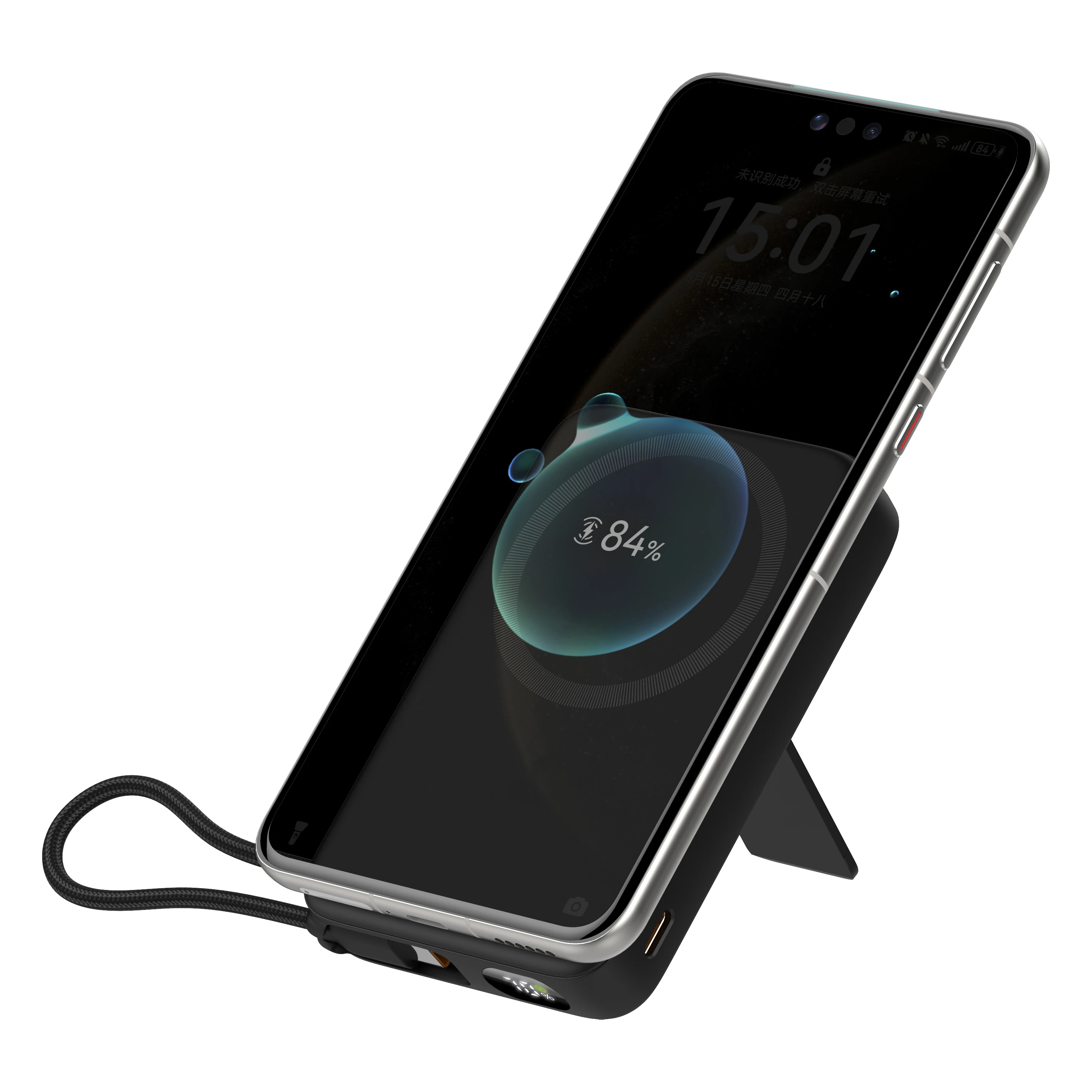 Magnetic Power Bank 10000mAh Built-in Type-C Cable 20W Digital Display Portable Charger PB191-C Compatible with iPhone 17/16/15