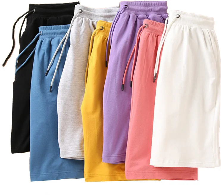 100 % bomull för män Sweat Sh för män Vanligt blank hög kvalitet sommarsport Sh Customtryckt Fleece Casual Men616_voghion.com