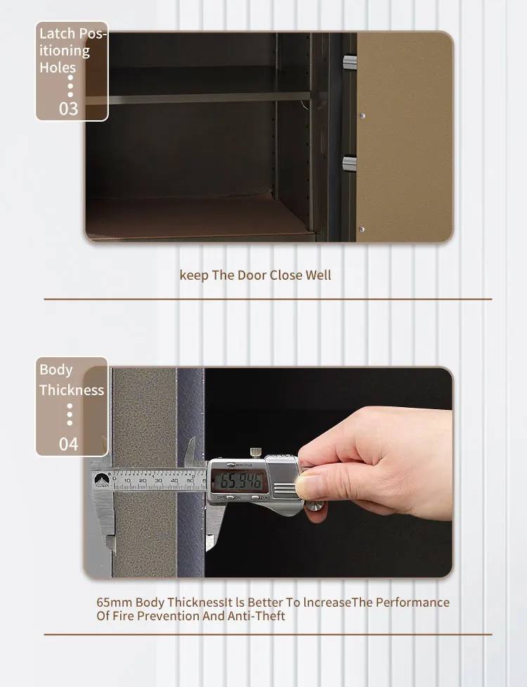 CEQSAFE 2 Hour Double Key High Quality Security Strong Metal Home Deposit Money Fireproof Safe Box factory