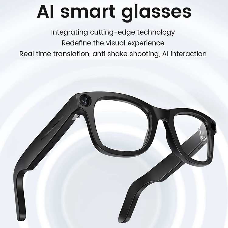 2025 New E03 Smart Glasses with Camera AI Translation Wi-Fi