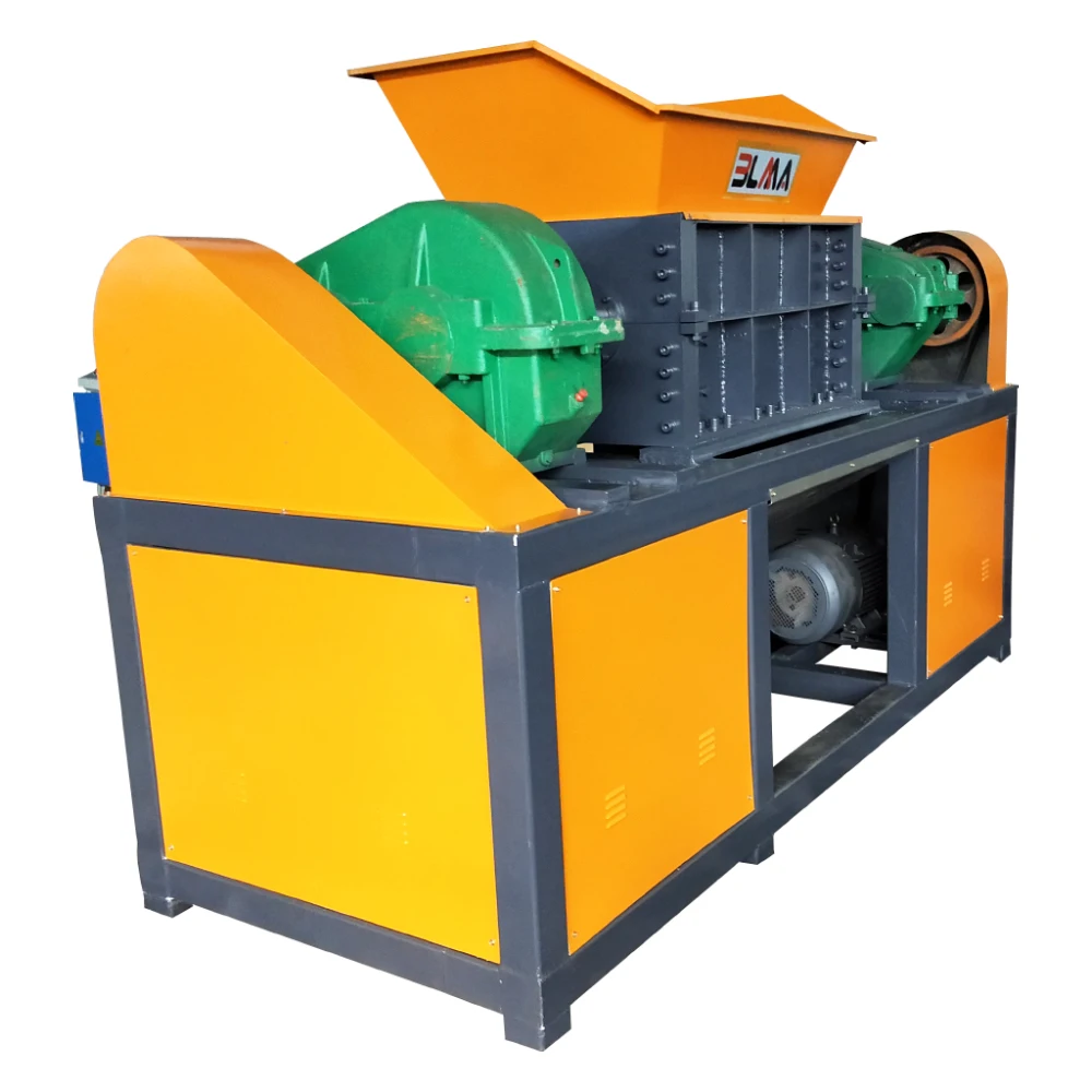 Stone Mattress Cable Tree Branch Hard Disk Drive Hdpe Pipe Dual Twin Double Shaft Shredder Machine