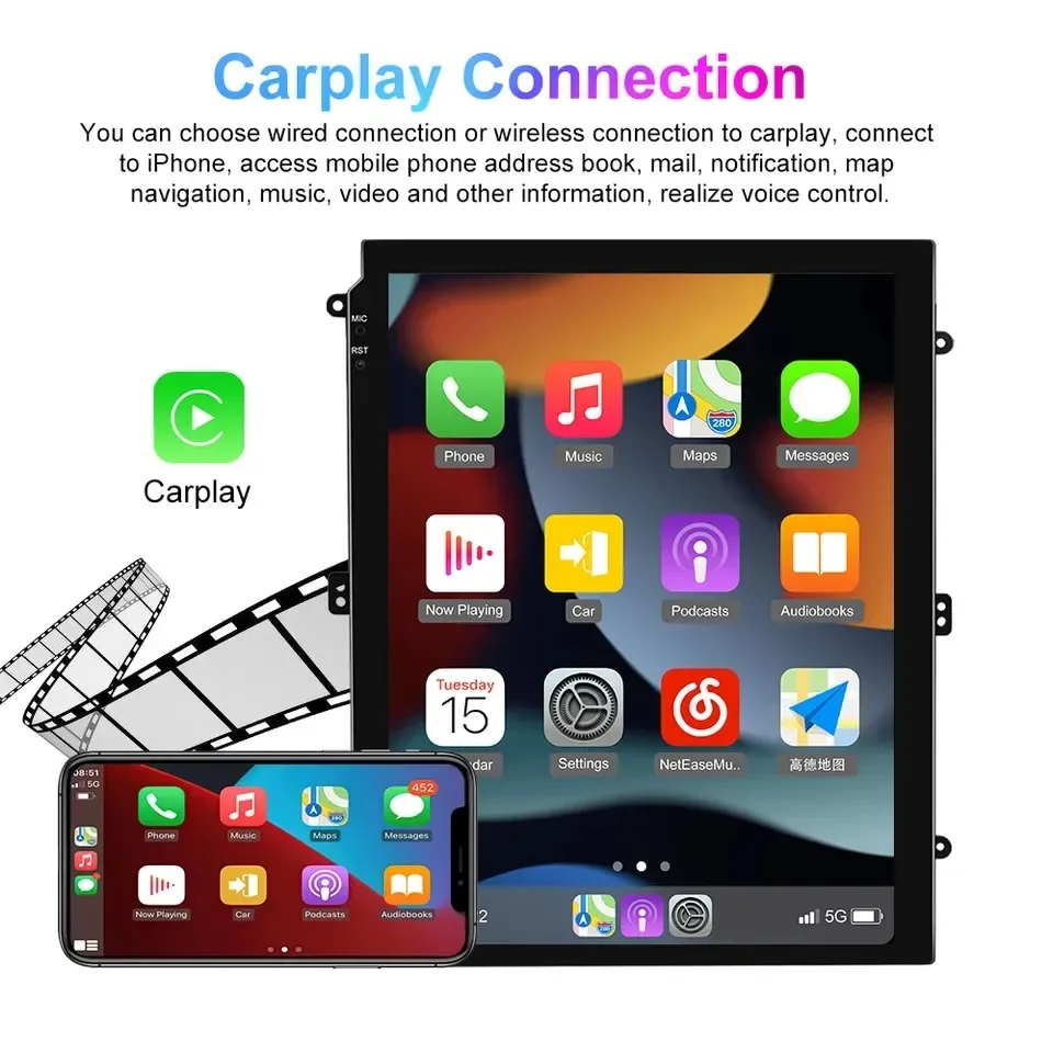 Estilo Tesla Universal 9,7 pulgadas Android Car Radio Automotive Multimedia GPS Player