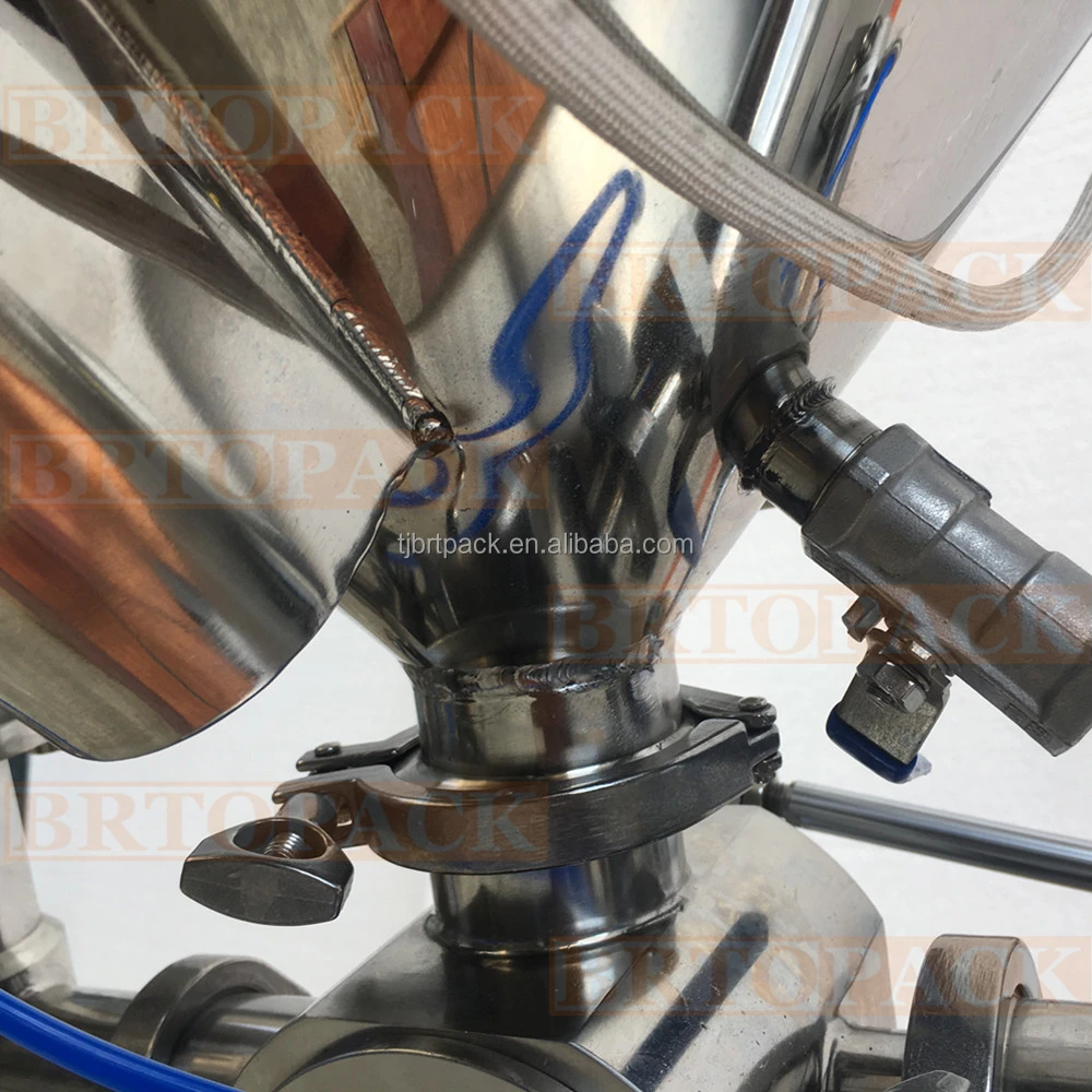 Peanut Butter Chili Sauce Pneumatic Liquid Filler Machine Food Stir Mixing Heating Paste Filling Machine With Mixer - Image 6