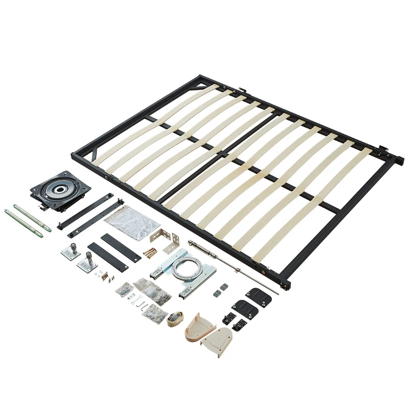 Multipurpose Space-Saving Revolving Silence Vertical Murphy Bed Folding Swivel Rotate Hidden Wall Bed Mechanism