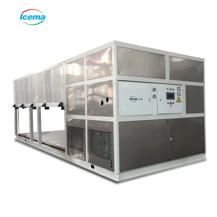 Icema 1t20t/24h Direct Cooling Block Ice Machine Large Industrial For