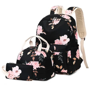 Custom logo Fashion Mochilas Children Girls Kids Backpack Set School Bag