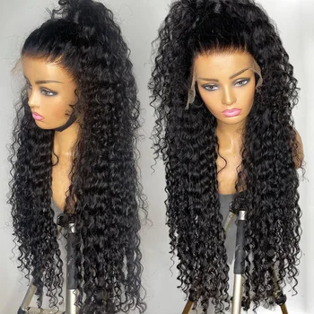 Kinky Curly Wigs Human Hair Lace Front Brazilian Virgin Hair 360 Full Lace Human Hair Wigs For Black Women Hd Lace Frontal Wig