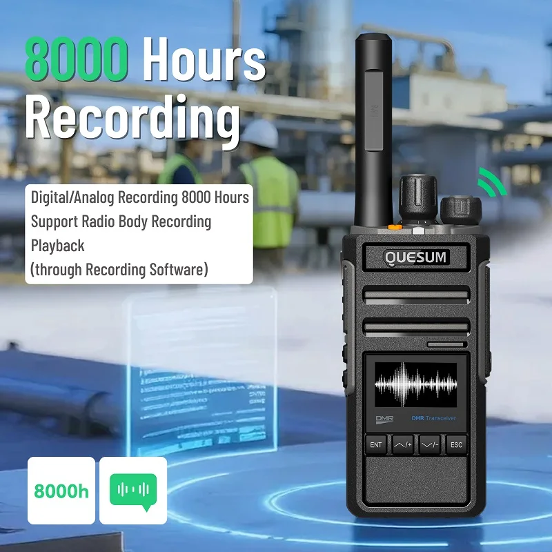 QUANSHENG New MX500 DMR Digital Walkie Talkie CCC Certification 5W Two Way Radio OLED HD Display