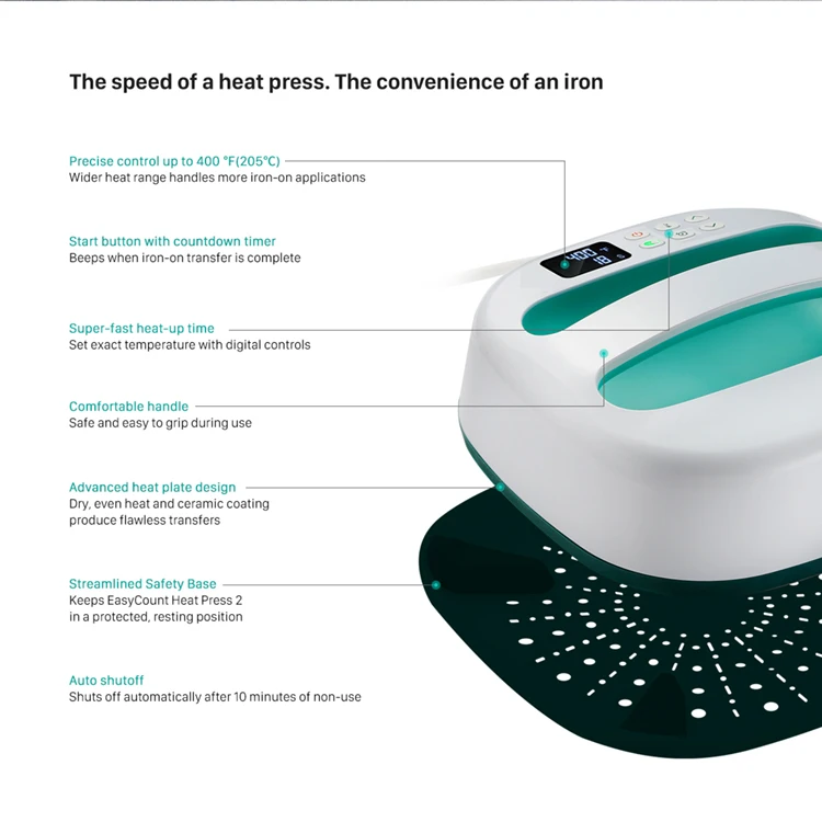 EASYCOUNT Portable Mini Easy Press 2 Sublimation Printer T Shirt Printing Machine Heat Press Machines