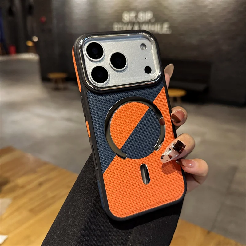 Luxury Magnetic Leather iPhone Case