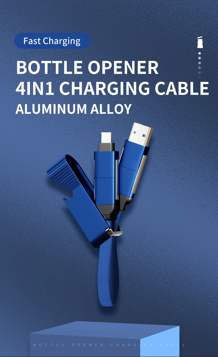 Portable Usb Fast Charging Cable Pd Charging Cable With Opener Buy