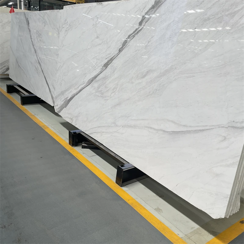 product hot sale natural snow white marble slab for villa wall tiles white marble bathroom wall tiles decor-2