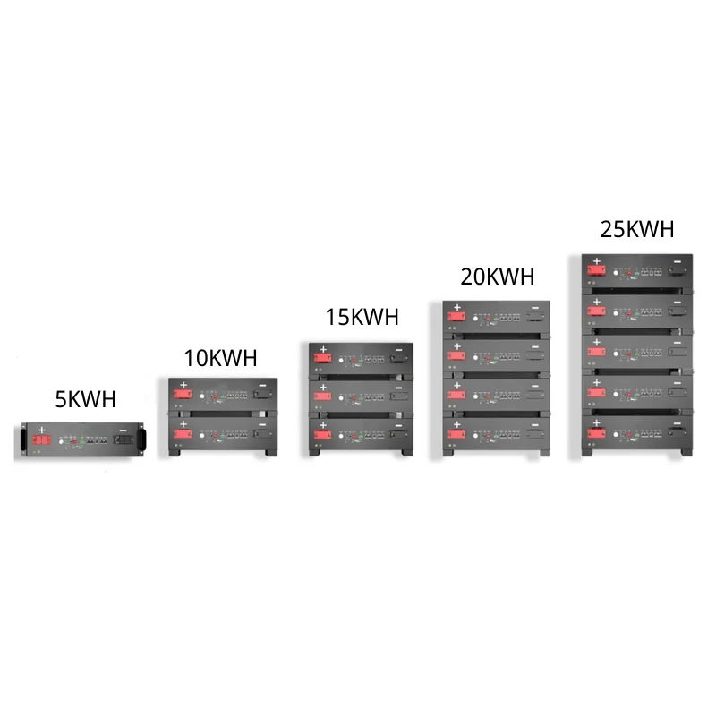 liFePO4-акумулятор 51,2 В, ємністю 5 кВт·год, 10 кВт·год, 15 кВт·год, 20 кВт·год, 25 кВт·год, 100 А·год, 300 А·год; сонячна акумуляторна батарея 48 В, 200 А·год; акумуляторна батарея для серверної стійки та систем зберігання енергії