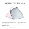 Candy Camp Tent Accessories 2 Side Panels