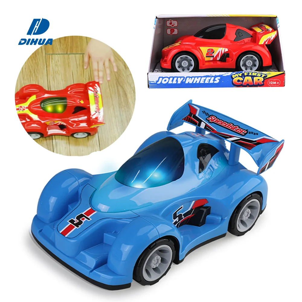 Jolly Wheels «Моя первая машина» — крупномасштабная свободно катящаяся игрушечная машинка длиной 28 см со световыми и звуковыми эффектами для младенцев и малышей, толкательная игрушка-автомобиль