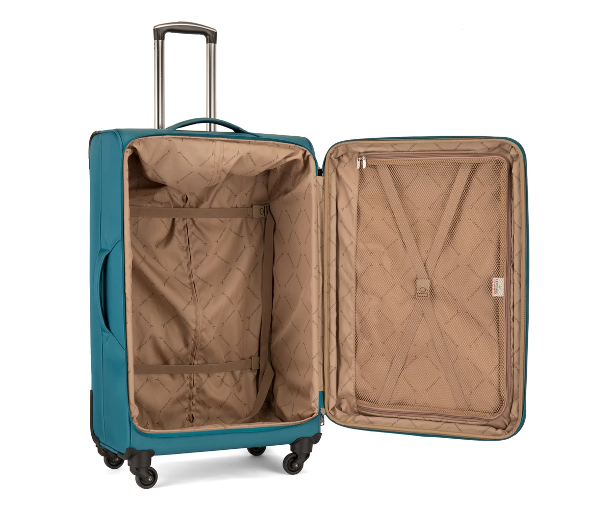 Custom Boarding Spinner Travel  Fabric Soft Luggage TSA Polyester 20 24 28inch  3 Pieces  Set Trolley Ride on Luggage