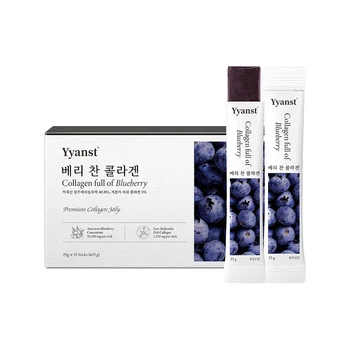 Private Label More Lifted Skin Blueberry Flavor Jelly Stick Revitalize Skin Nails&Hair Reduce Fine Lines&Wrinkles Jelly Stick