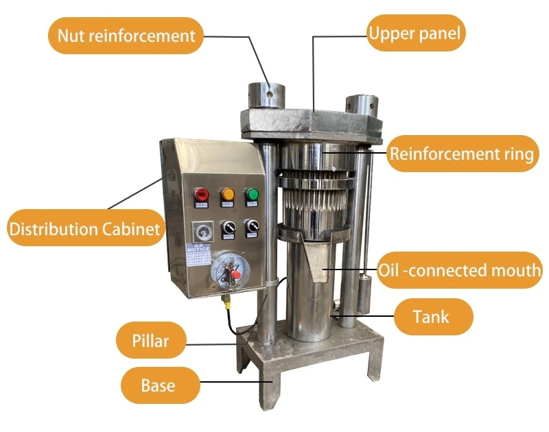 Well-made Shea butter nut Cold press oil extractor extraction machine Palm seed oil hydraulic press machine
