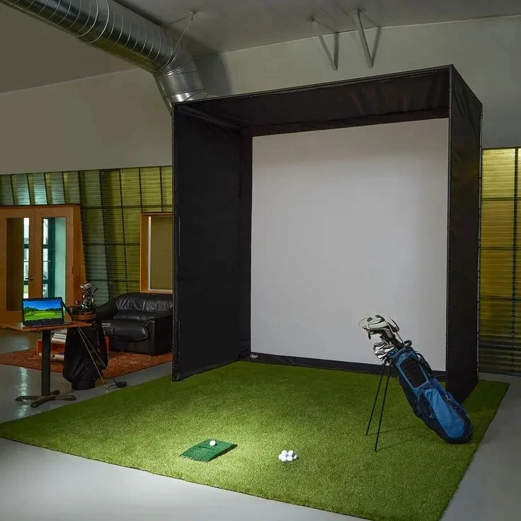 Milindisplays Indoor Home Golf Simulator Enclosure with Retractable ...