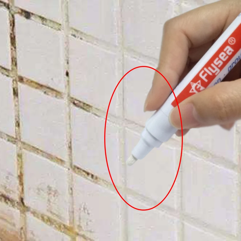 Flysea Pen Grout -aide Marker Customized Logo Grey Tile Grout Pen Whitening  Pen - Buy Grout Marker Pen,Grout Marker,Grout Pen Permanent Product on