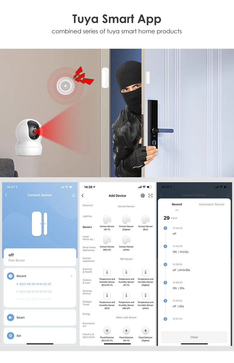 Smart Home Wireless Magnetic Detectors