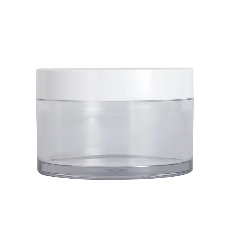 KG-J83R Transparent 150ML 200ML Cream Jar Plastic Containers With Lids PET Cosmetic Skincare Bottle Jars for Body Butter