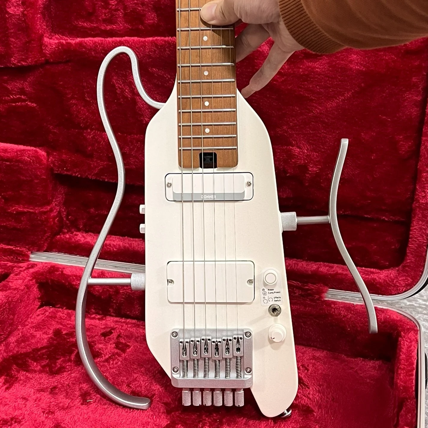 Donner HUSH-1 PRO HUSH-X 38-Inch Electric Guitar - Portable