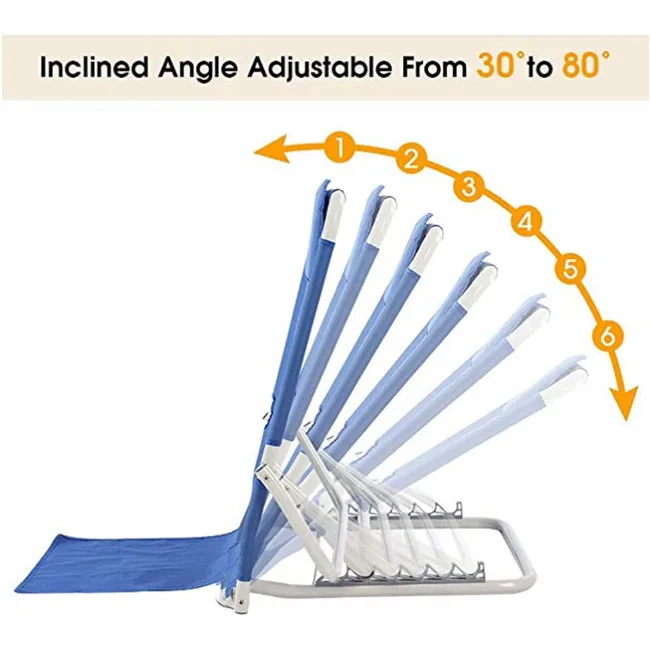 Adjustable Angle Back Rest for Bed - Wedge Floor Bed Backrest Support,Elderly  Bed Backrest,Protable Folding