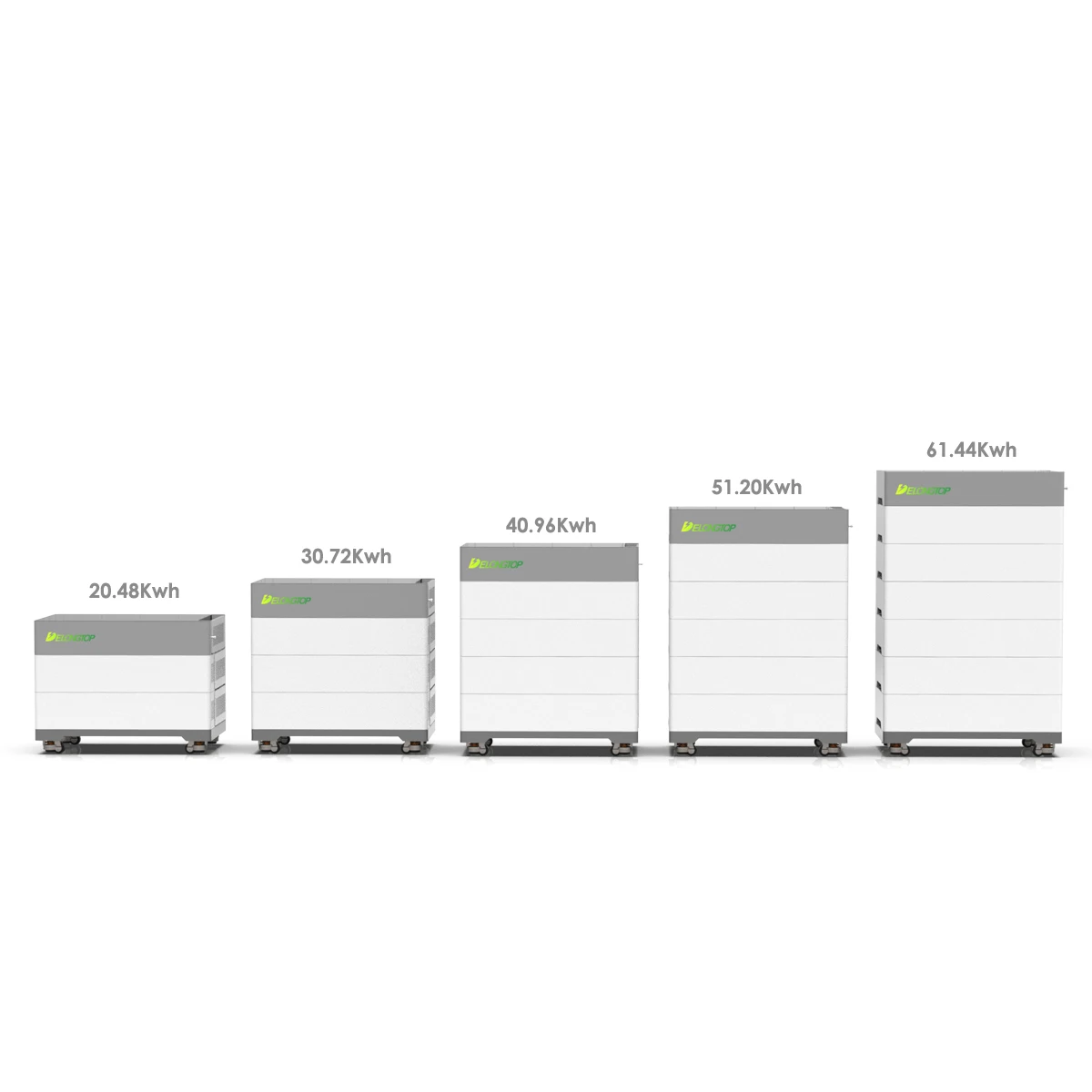 Stacked 102.4V 100Ah LiFePO4 High Voltage Energy Storage Battery Pack for off Grid Solar System