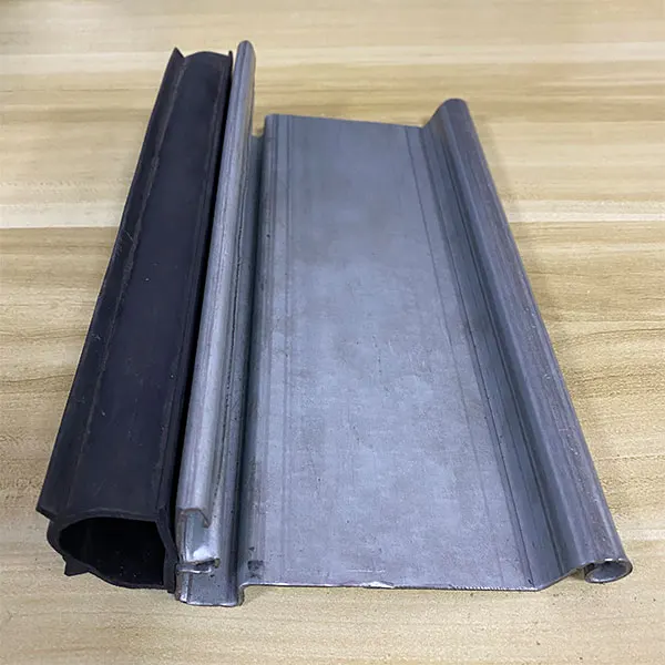 Rolling Door Bottom Slate Roller Shutter Door Accessories Bottom Slat with Rubber Roller Door End Plate
