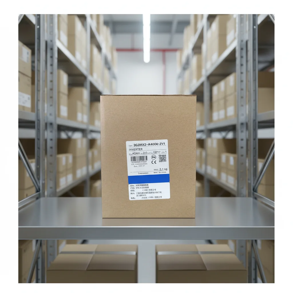 New Original Omron 3G3MX2-A4004-ZV1 is a compact inverter from 3G3MX2 series. It supports three-phase 400V power, 0.4kW motor drive, with V/F control, overload protection, and PID function. Used for speed regulation of fans, pumps, conveyors in automation